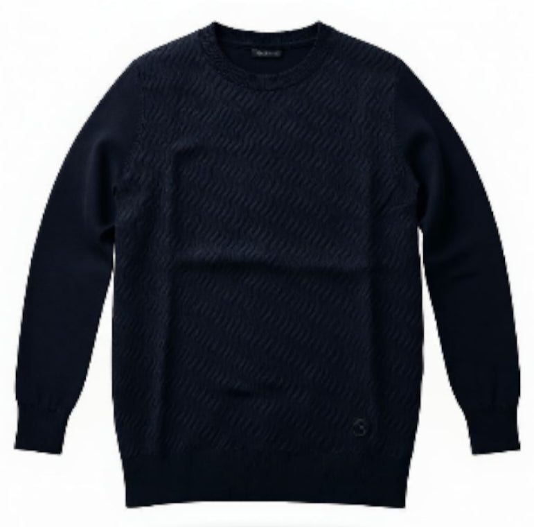 BASIC ROUND TRAMA NERO - MAGLIA - BUGER